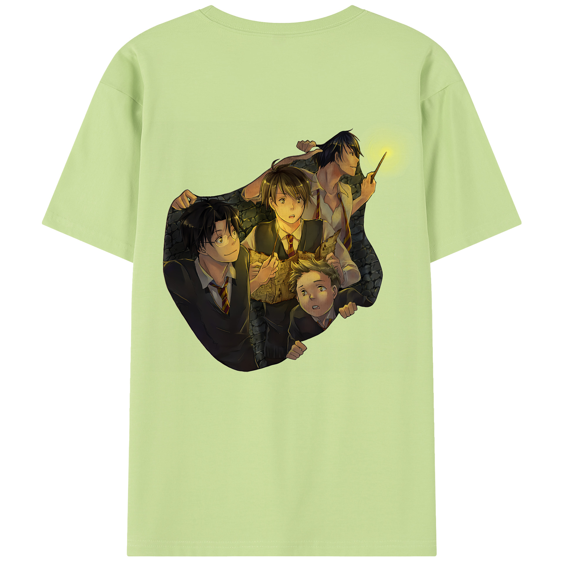 （画像用） Harry Potter ハリー・ポッターシリーズ 綿100％半袖Tシャツ（背面プリント）